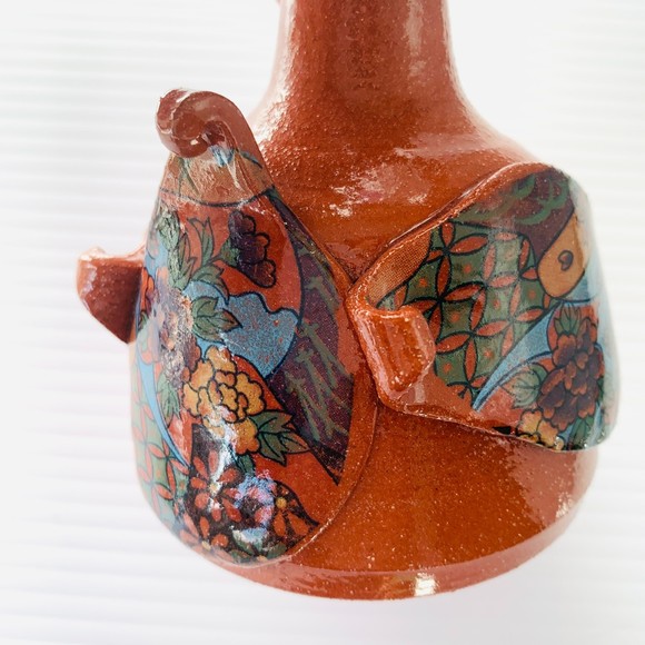 Artisan Studio Red Clay Spouted Vessel - Art Pottery - Hand Crafted - 5"… - Picture 2 of 6